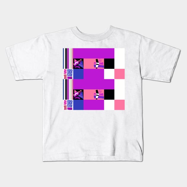 Abstract genderfluid pride Kids T-Shirt by chimmychupink